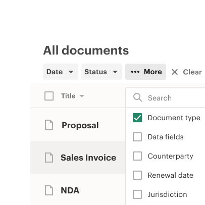 Donnez la priorité aux documents essentiels