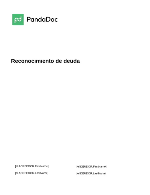 Reconocimiento de deuda