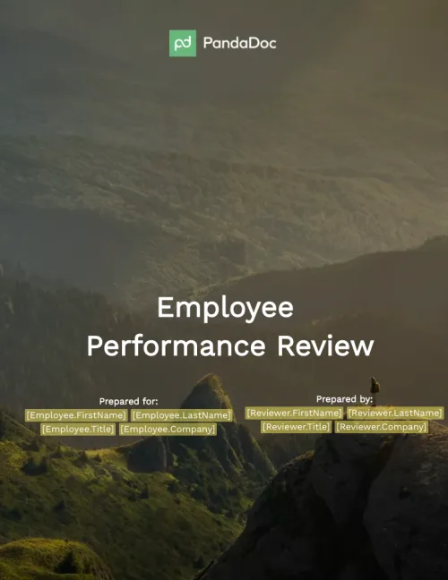 Employee Performance Review Template