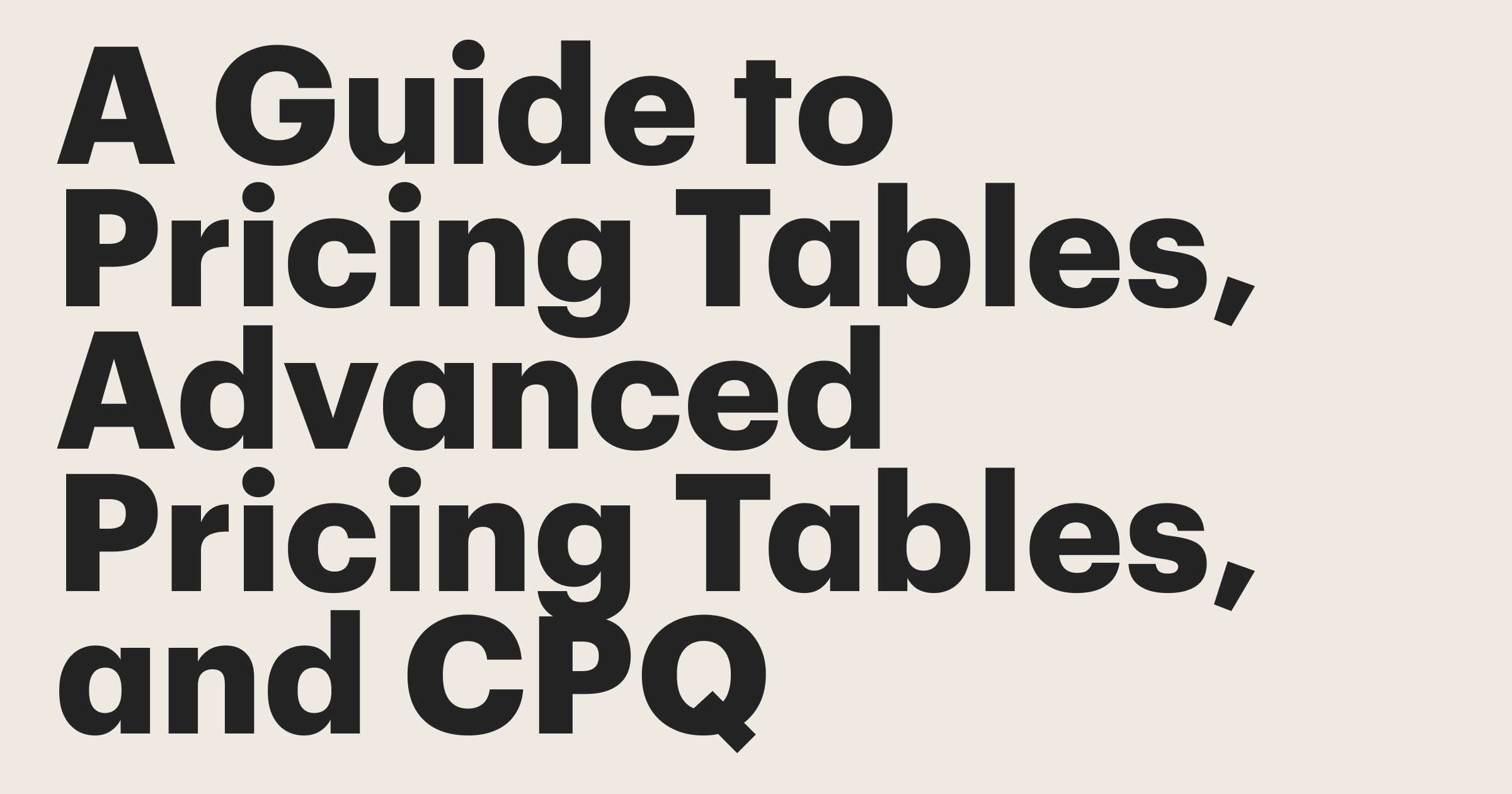 Featured: The essential guide to Pricing tables, Advanced pricing tables, and CPQ in PandaDoc