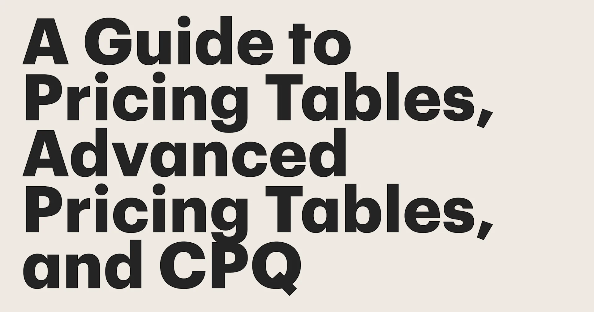 Featured: The essential guide to Pricing tables, Advanced pricing tables, and CPQ in PandaDoc