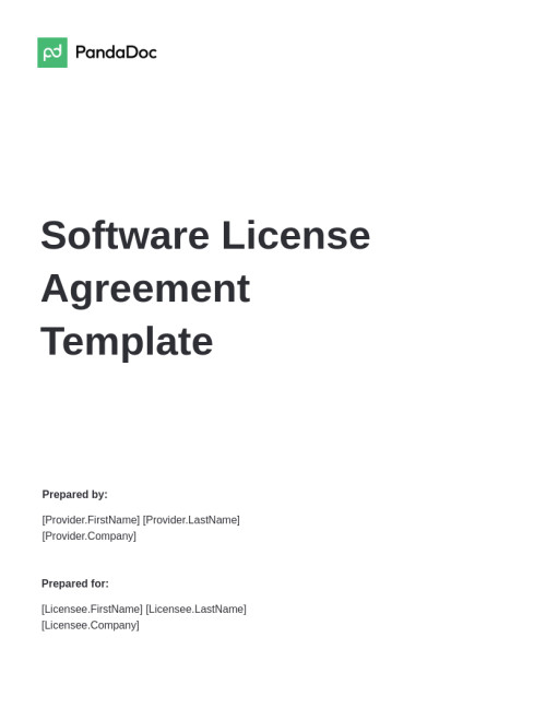 Software License Agreement