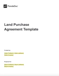 Land Purchase Agreement Template