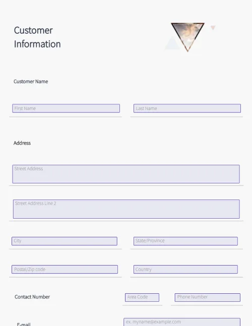 Product Survey Form