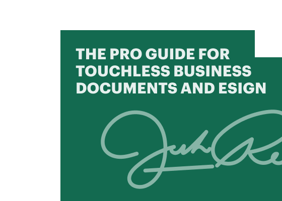 Increase productivity with touchless business documents