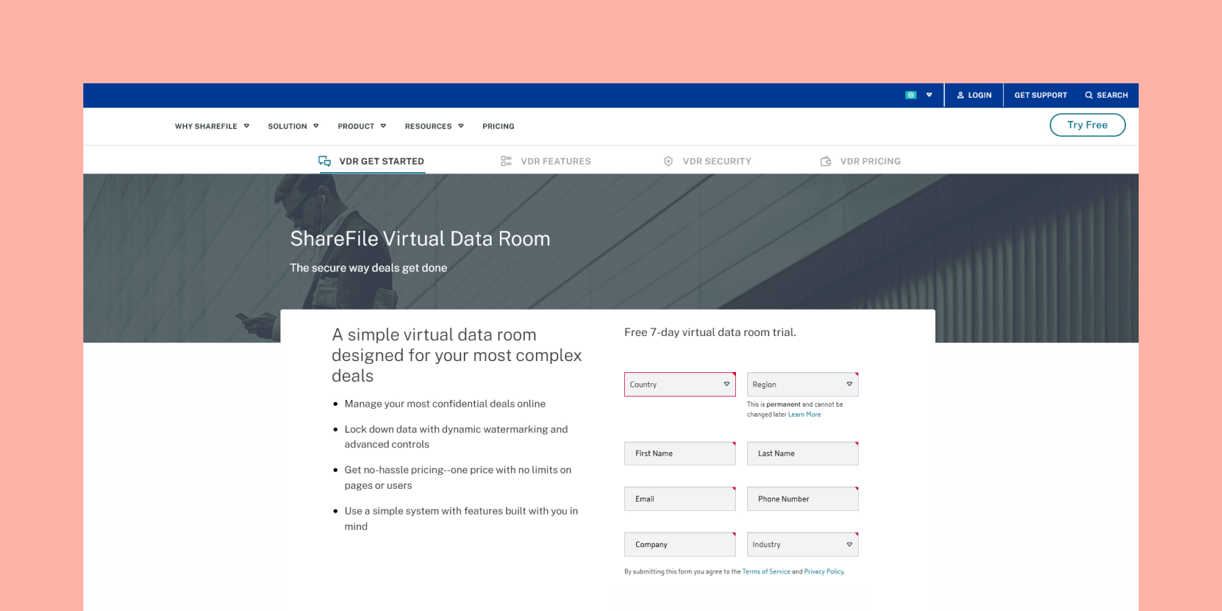 Image from ShareFile virtual data room: An overview and alternative