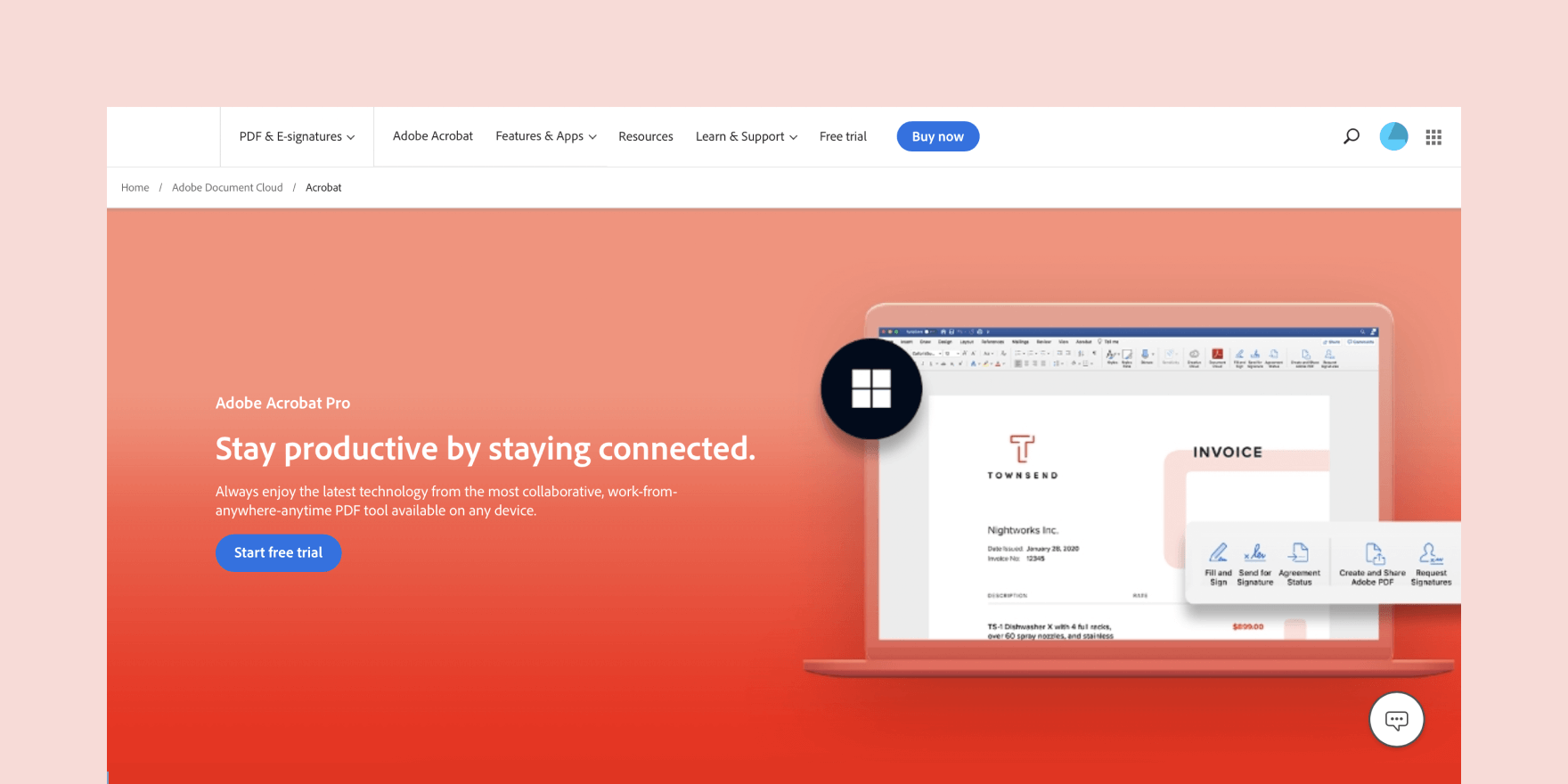 Adobe Acrobat; a well-known DocHub competitor