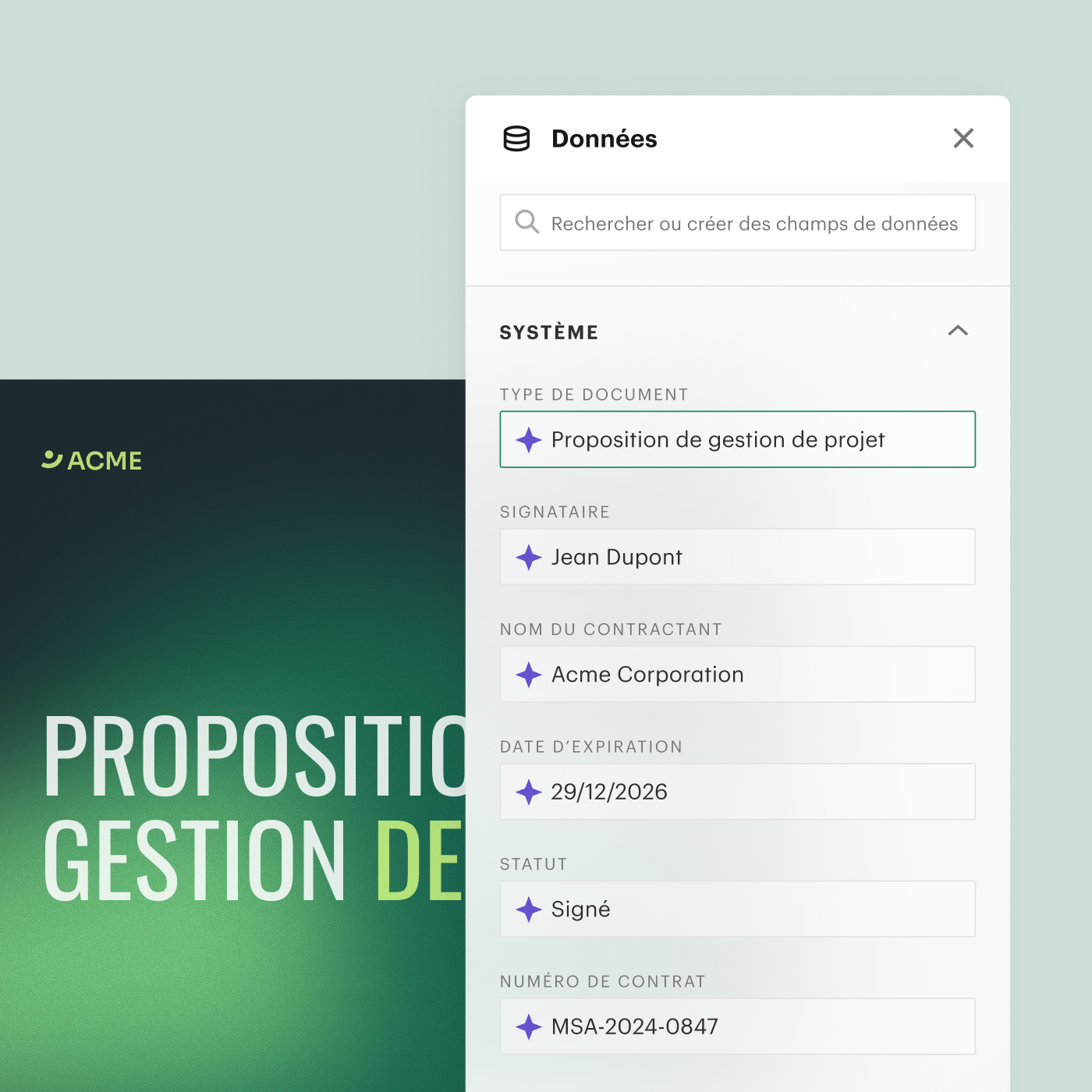 Un contrôle total sur chaque contrat