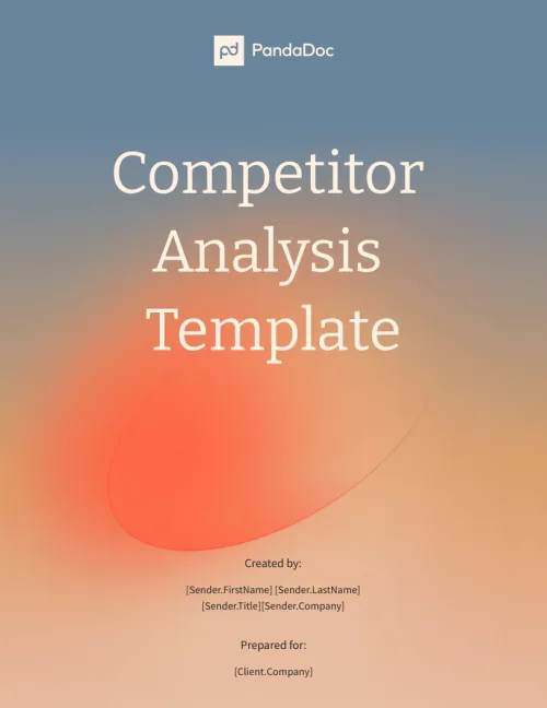 Competitor Analysis Template