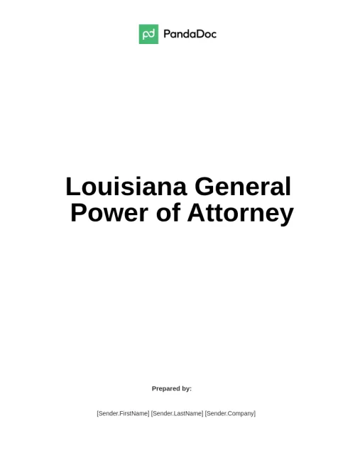 Power of Attorney Louisiana