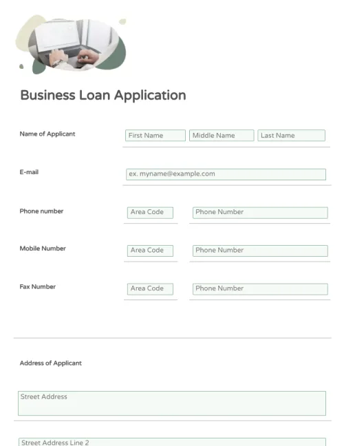 Business Loan Application Form