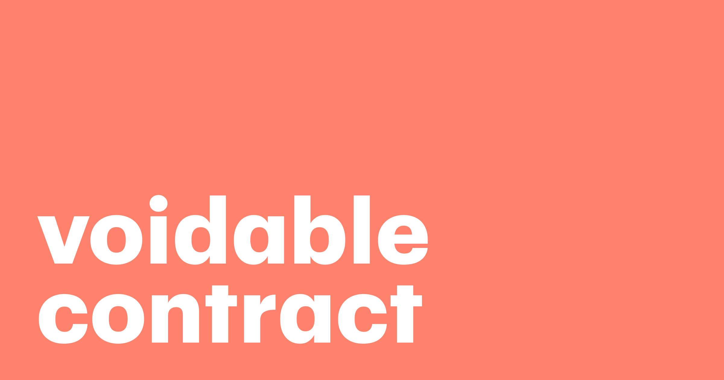 Featured: What is a voidable contract? A comprehensive guide