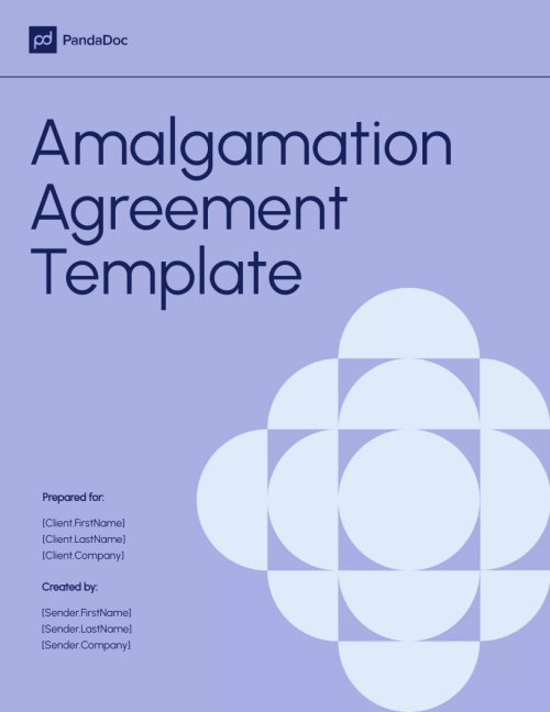 Amalgamation Agreement Template
