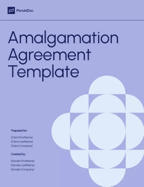 Amalgamation Agreement Template
