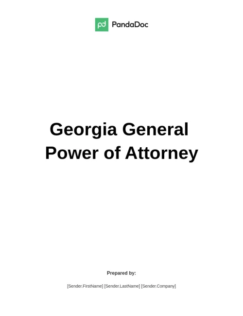 Power of Attorney Georgia