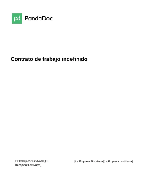Contrato indefinido