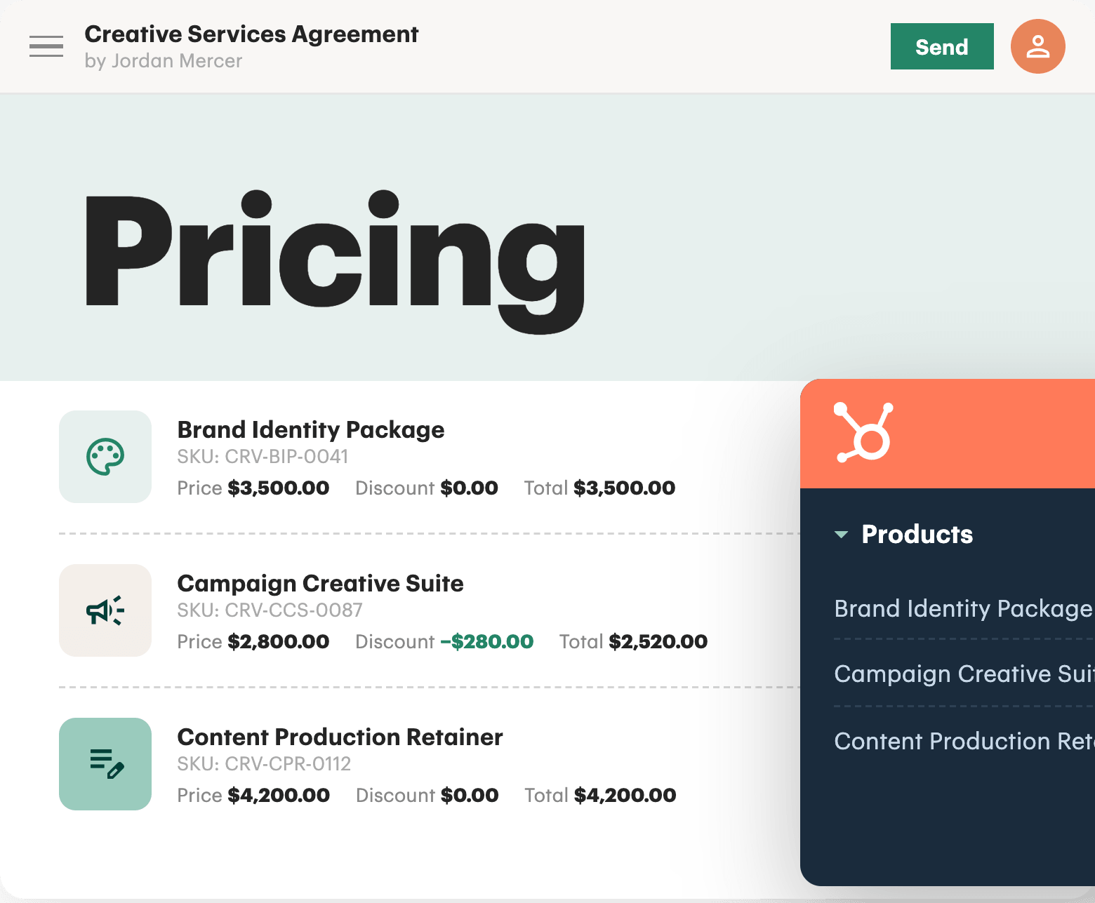 connect CRM to PandaDoc