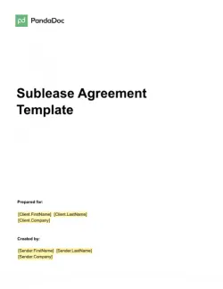 Sublease Agreement Template