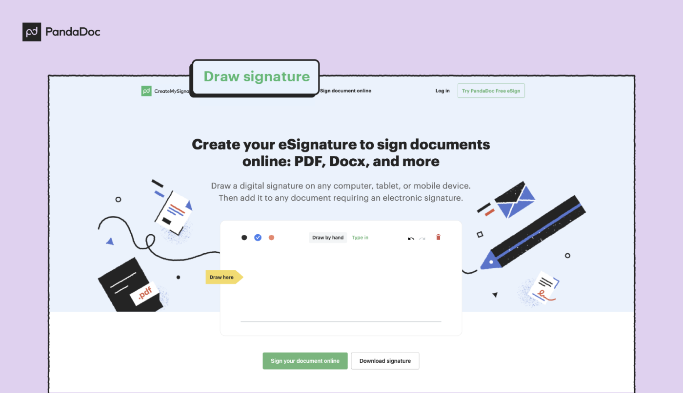 Select Draw Signature