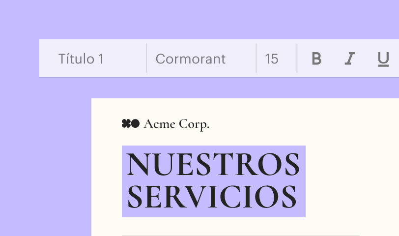 Design stunning documents