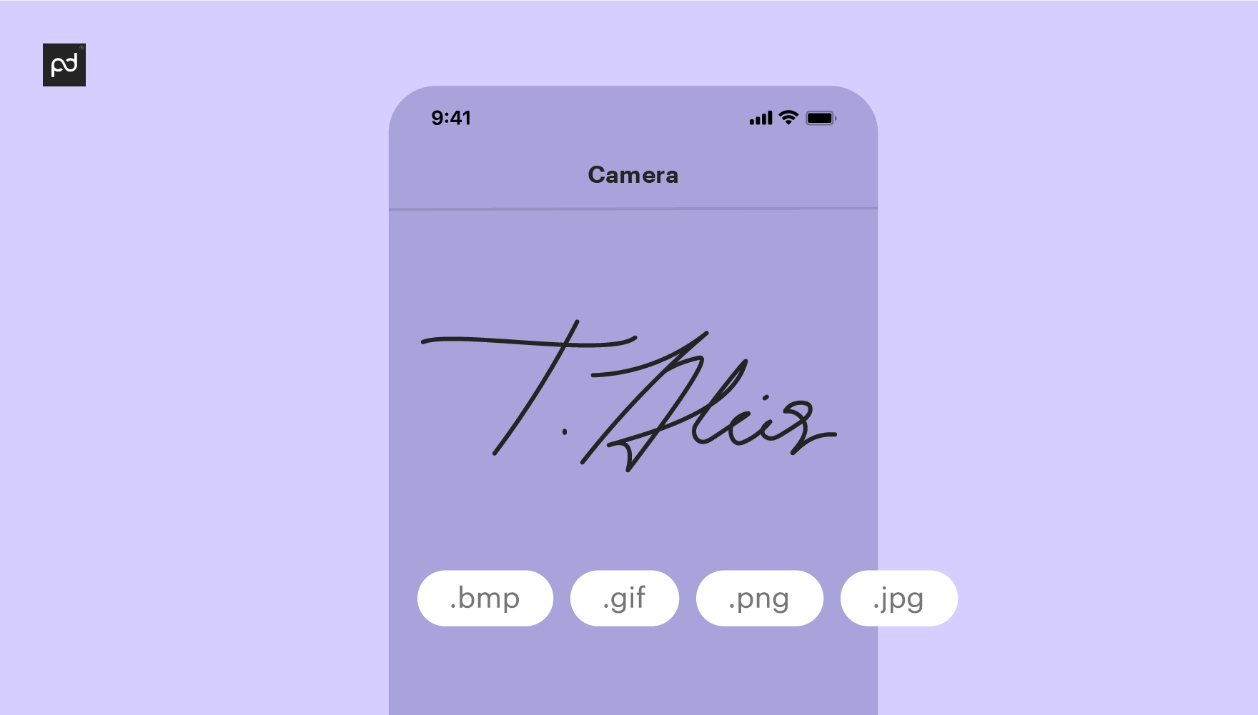 Scan the signature and save it on your computer in one of the following file formats: .bmp, .gif, .png, .jpg