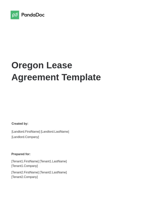 Oregon Residential Lease Agreement