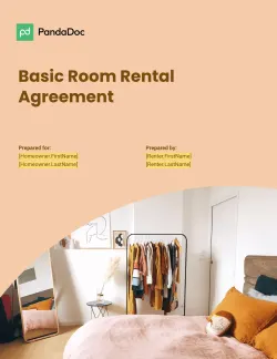Room Rental Agreement Template