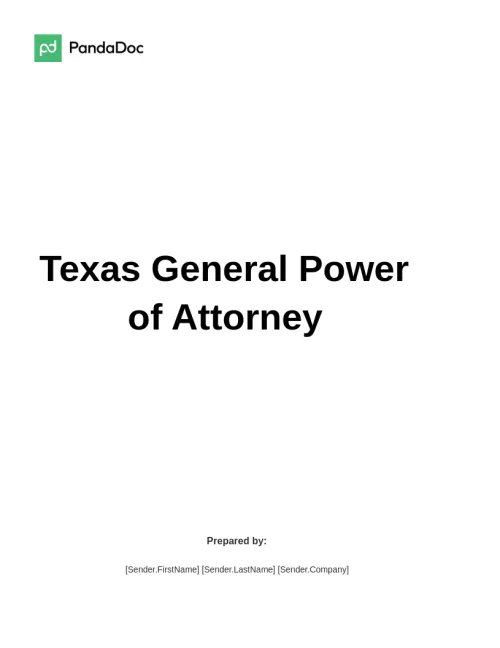Power of Attorney Texas
