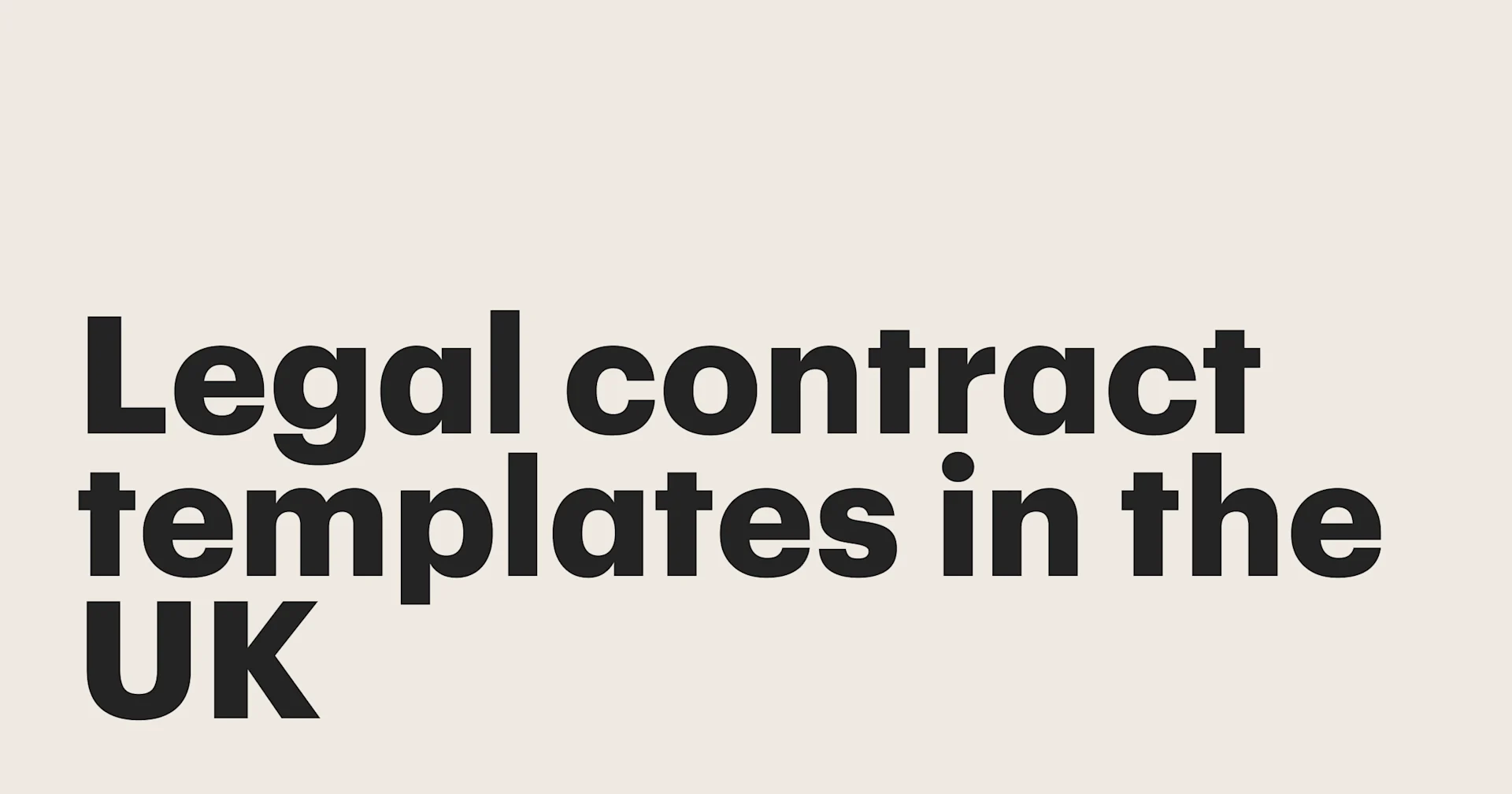 Featured: Your comprehensive guide to legal contract templates in the UK