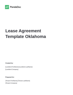 Residential Oklahoma Lease Agreement
