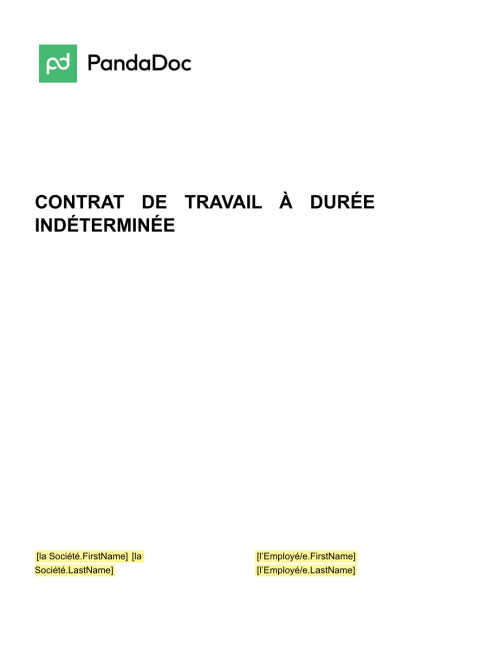 Contrat de travail