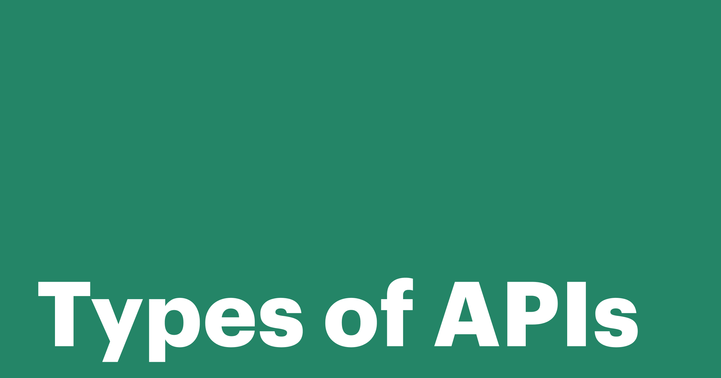 Featured: Types of APIs: Classifications and protocols