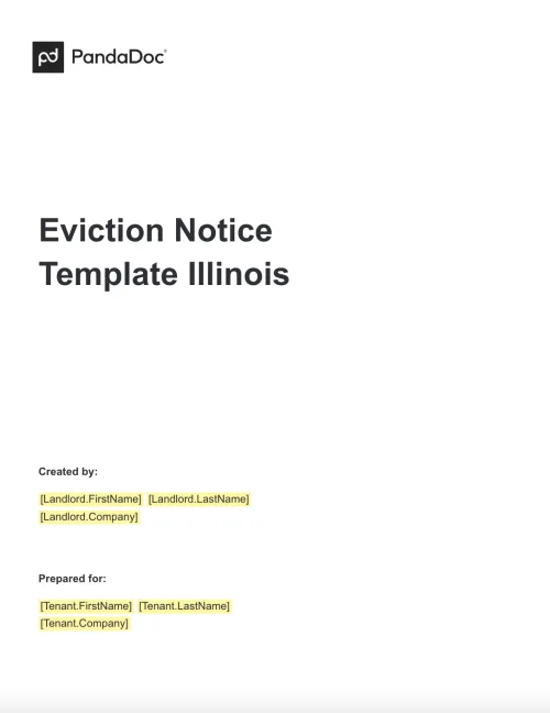 Eviction Notice Template Illinois