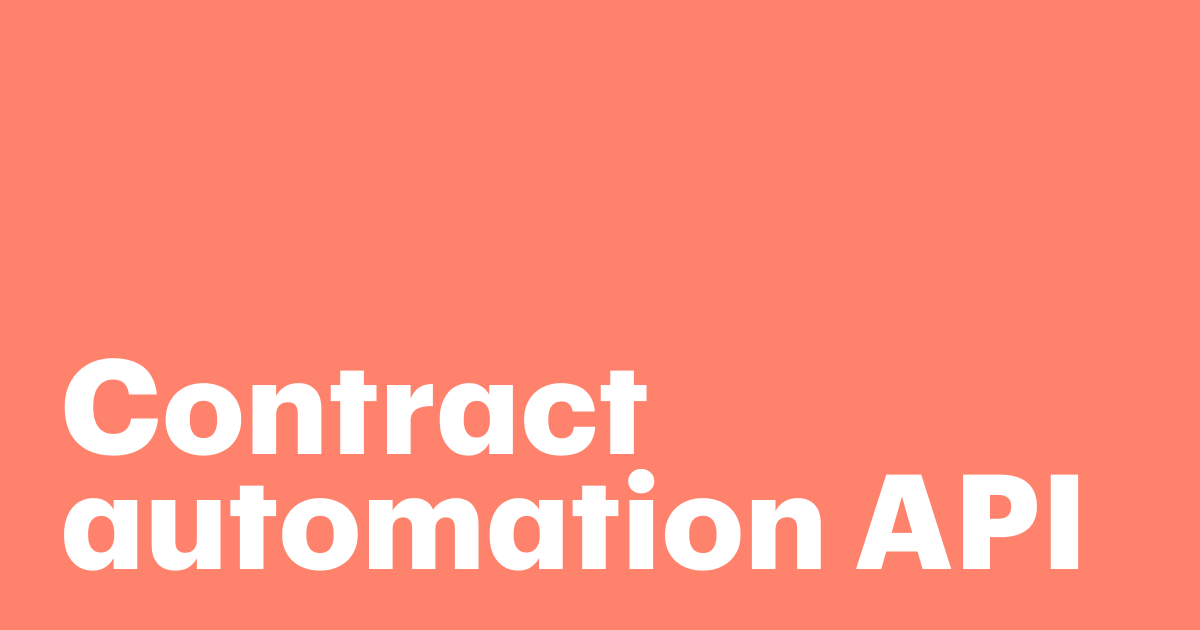 Featured: Contract automation APIs: The smart way to avoid manual errors