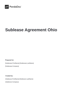 Sublease Agreement Ohio