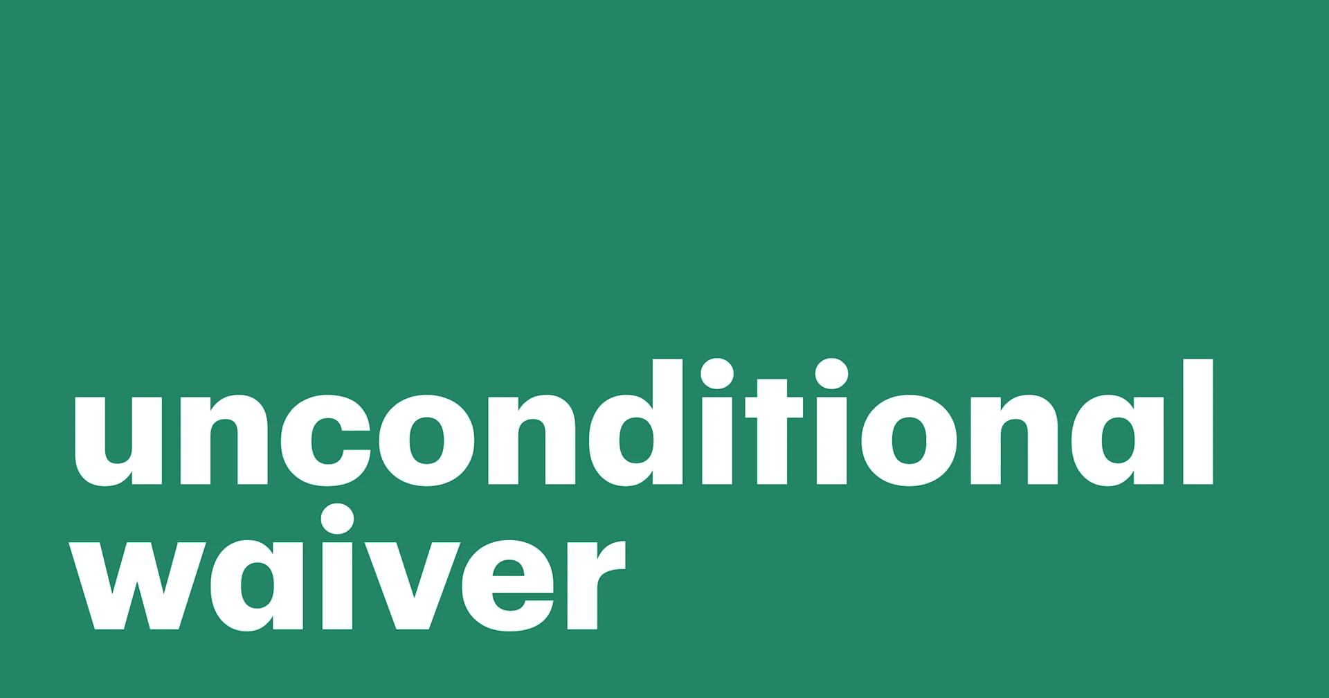 Featured: A guide to unconditional waiver and release on progress payment