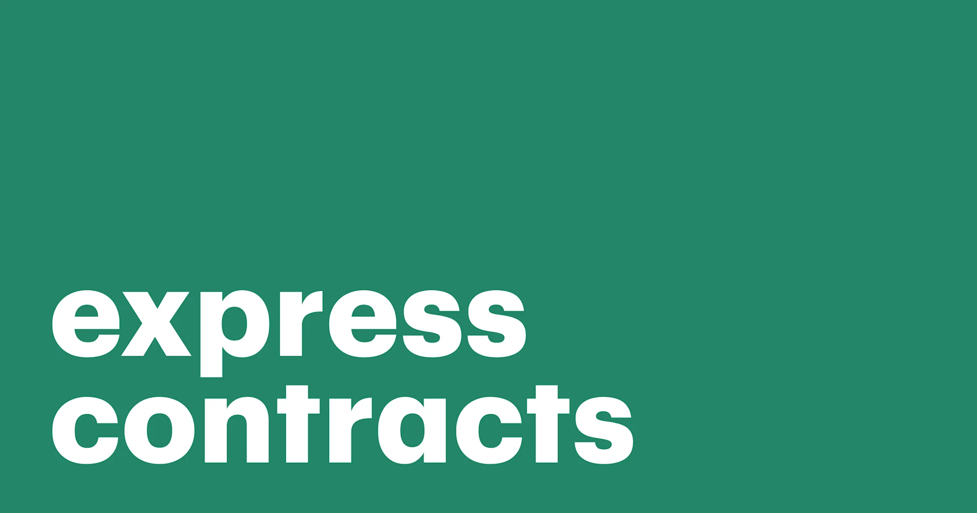 Featured: How to manage express contracts like a pro