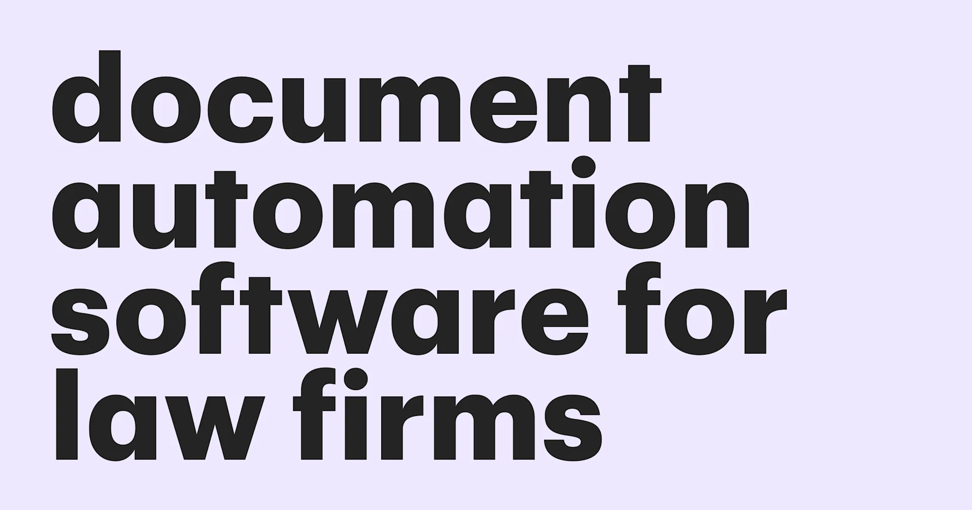 Featured: Best document automation software for law firms