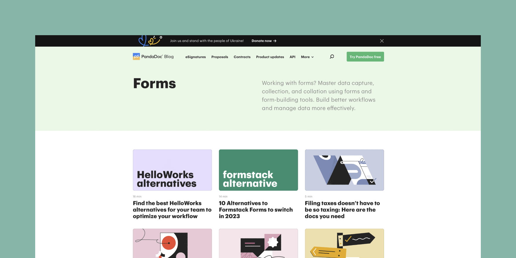 PandaDoc Forms; a top Typeform alternative