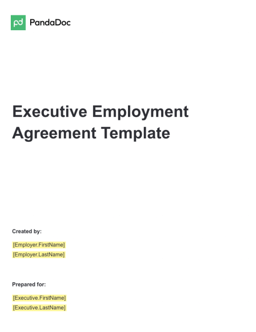 Executive Employment Agreement Template