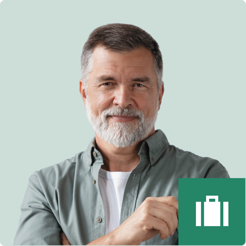 Illustration of a business owner persona.