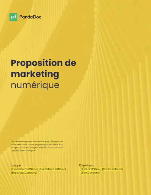 Proposition de marketing digital