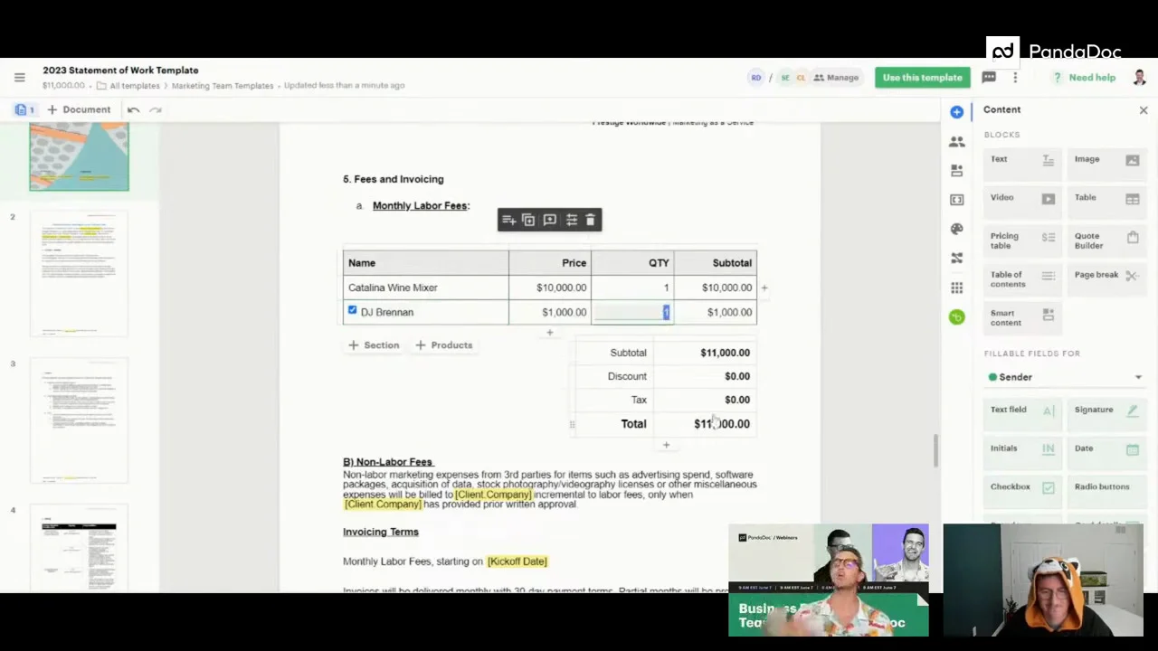 Business Proposal Teardown with PandaDoc