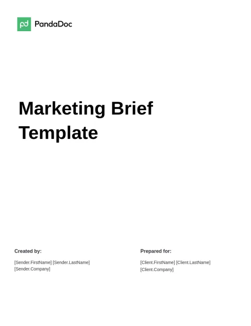 Marketing Brief Template
