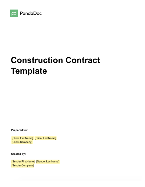 Construction Contract Template