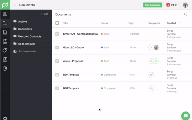 Documents - Tags Filters and Search