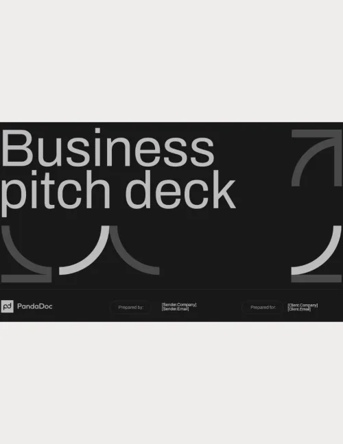 Business Pitch Deck