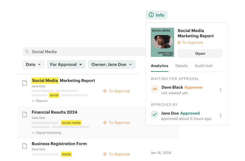 Store and manage all your documents in one place