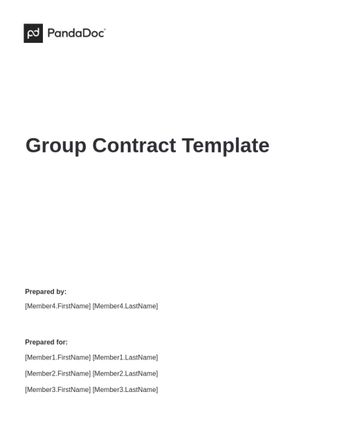 Group Contract Template