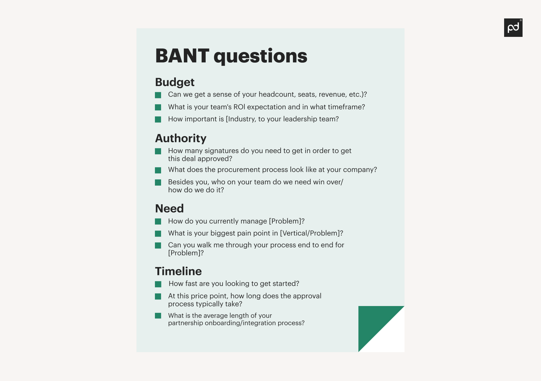 Image from What is BANT in sales?